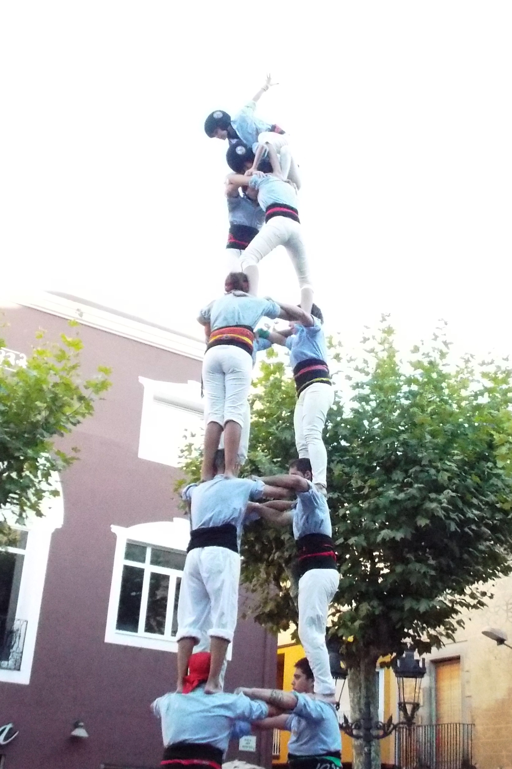La colla Jove va fer castells de 7 a Malgrat de Mar