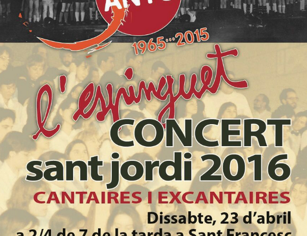 L’Espinguet ofeix dissabte el tradicional concert de Sant Jordi a l’església de Sant Francesc