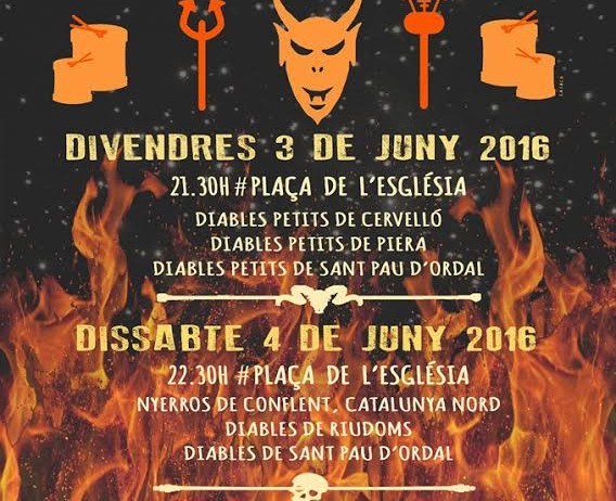Els Diables de Sant Pau d’Ordal celebren el 35è aniversari amb dos correfocs