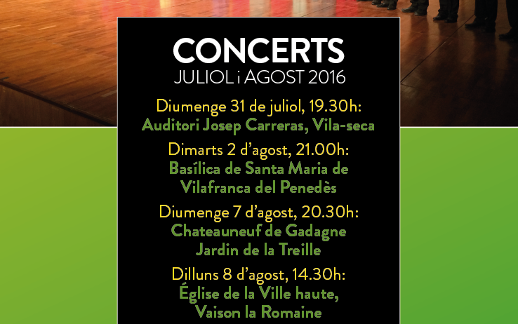 El Cor Jove Nacional de Catalunya i el de Noruega faran un concert a Vilafranca