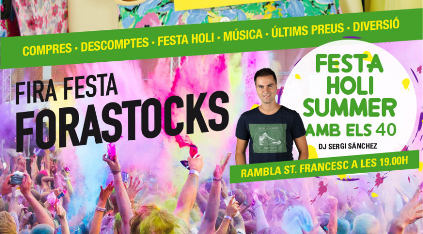 La segona Festa Holi tancarà la Fira Fora Stocks aquest divendres a la rambla de Sant Francesc