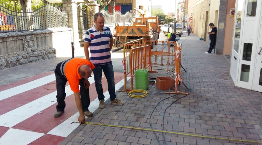 Finalitzen les obres al carrer Sant Pere, a Sant Sadurní