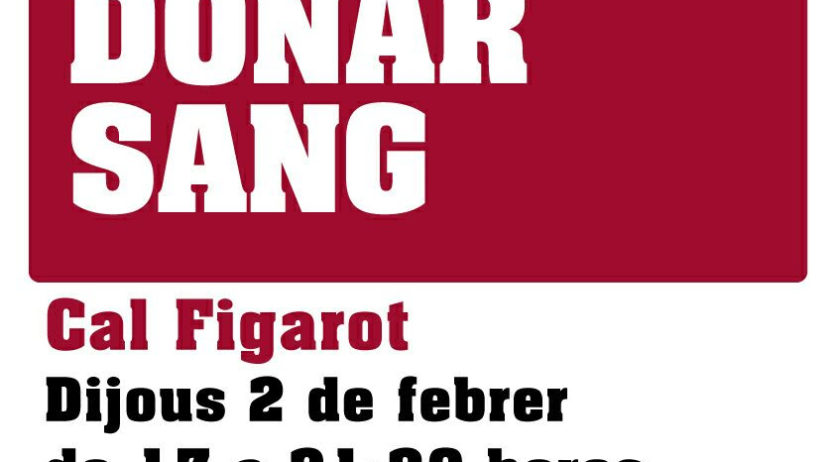 Cal Figarot acollirà dijous una nova jornada de donació de sang