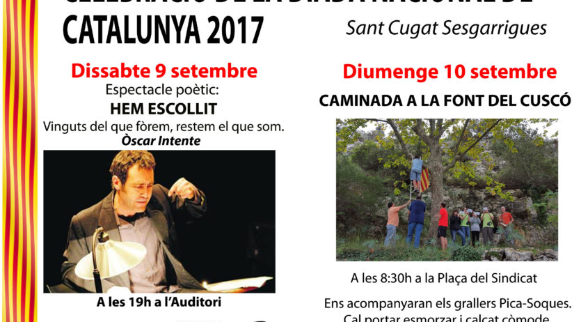 Sant Cugat Sesgarrigues celebrarà la Diada amb un espectacle de poesia i una caminada