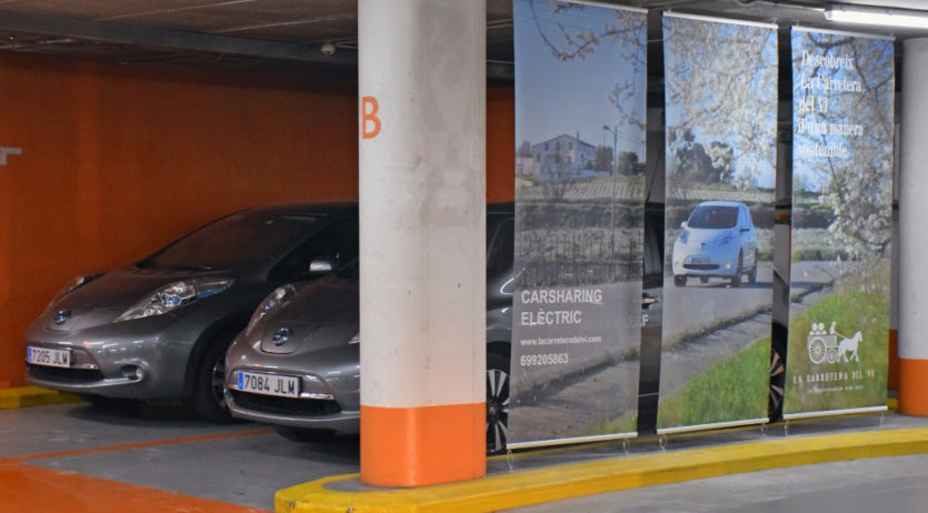 El carsharing de La Carretera del Vi s’instal·la al pàrquing Saba de Vilafranca