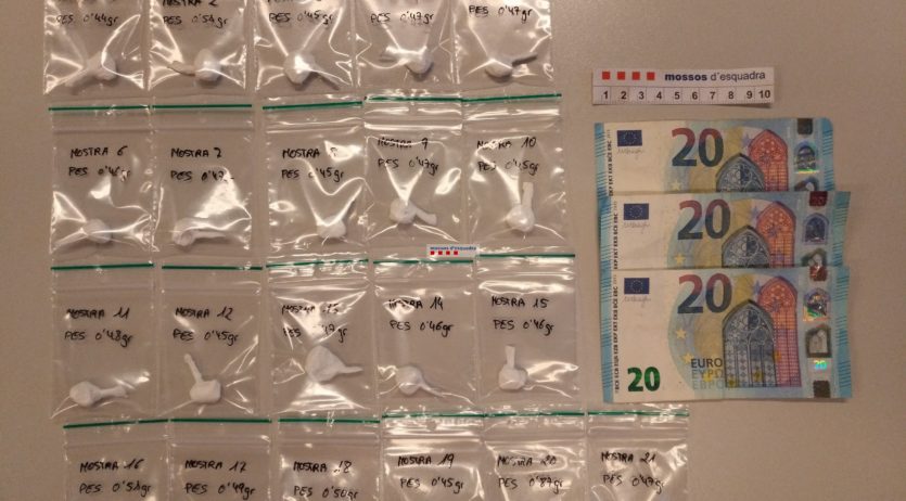 Detingut in fraganti per vendre cocaïna a Vilafranca