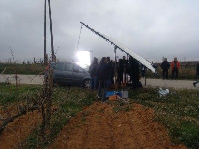 Olèrdola continua atraient filmacions i ha acollit el rodatge d’un anunci de begudes