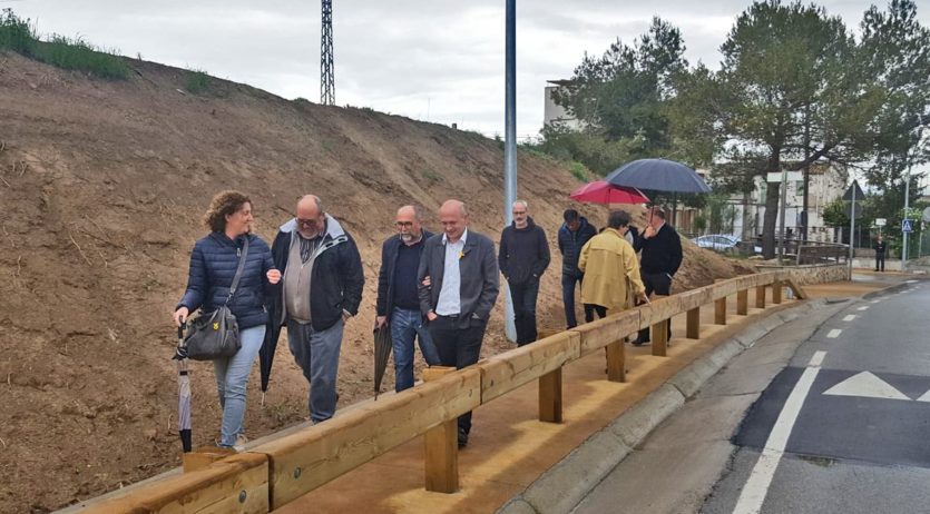 Finalitzen les obres de l’itinerari de vianants entre la Granada i Santa Fe del Penedès