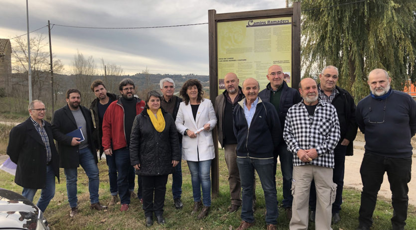 Teresa Jordà mostra el suport al projecte Camí ramader de Marina. De la Cerdanya al Penedès