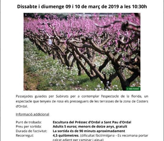 Subirats organitza passejades per la Terra del Préssec d’Ordal
