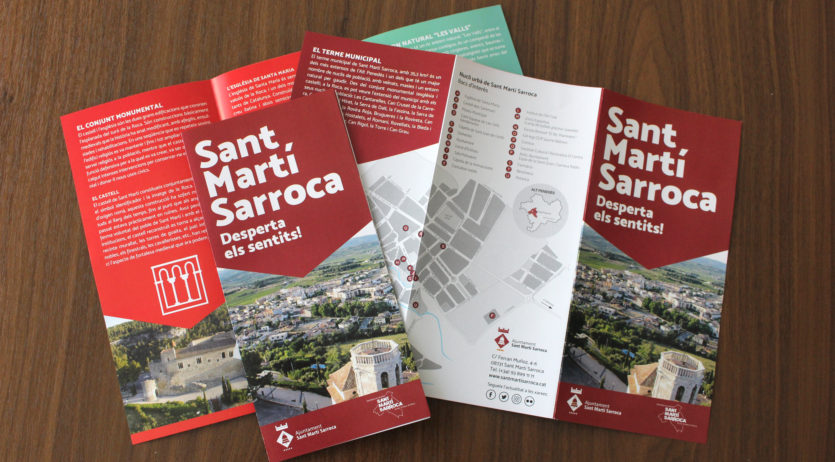 Sant Martí Sarroca renova el disseny del seus fulletons turístics