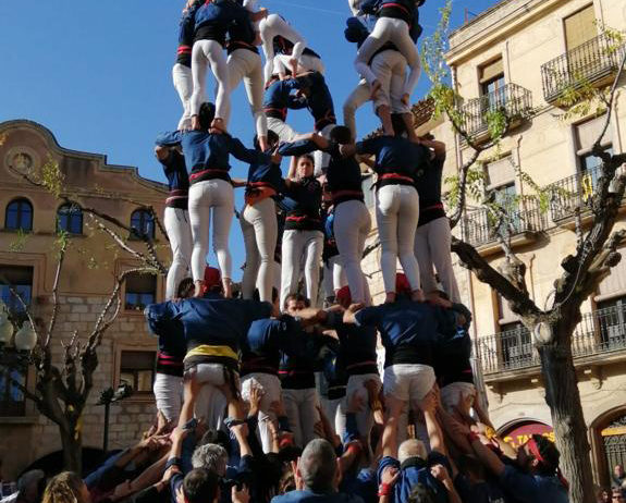 Els Castellers de Mediona estrenen el 9 de 6 en l’actuació de Montblanc