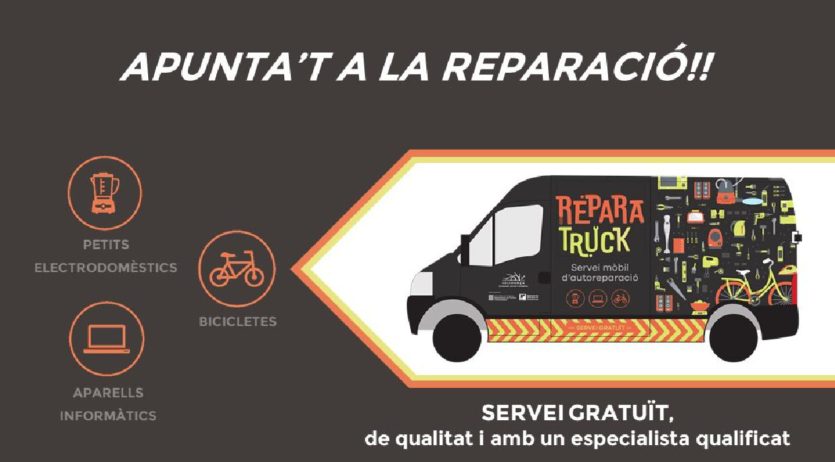 Diumenge arriba la ReparaTruck al mercat d’artesans, brocanters i pintura de Vilafranca