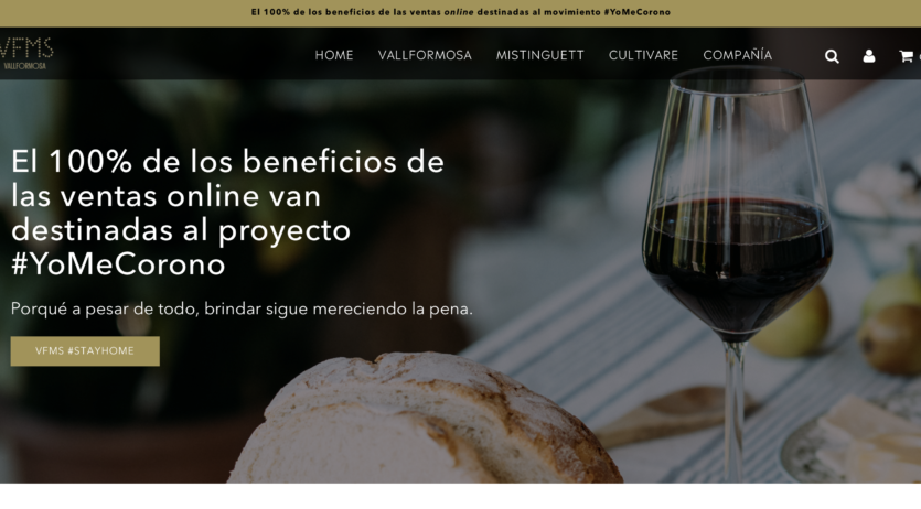 Vallformosa destina el 100% dels beneficis de les vendes online al moviment #JoEmCorono