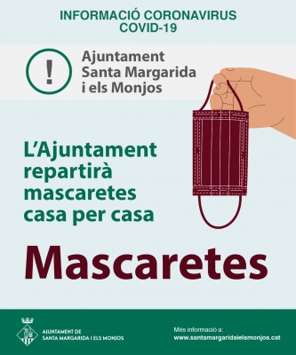 L’Ajuntament dels Monjos compra mascaretes per repartir casa per casa i al comerç