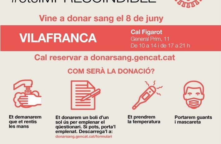 Tornen les campanyes de donació de sang dels primers dilluns de mes