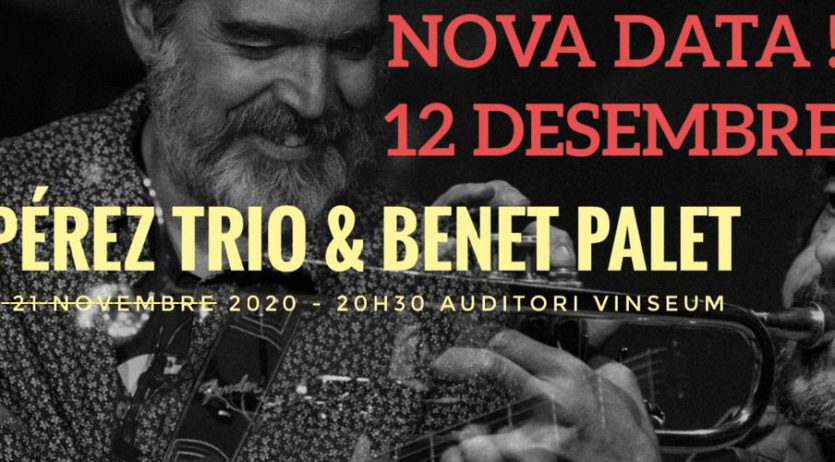 Jazz Club Vilafranca reprograma el concert de Dani Pérez Trio per el 12 de desembre