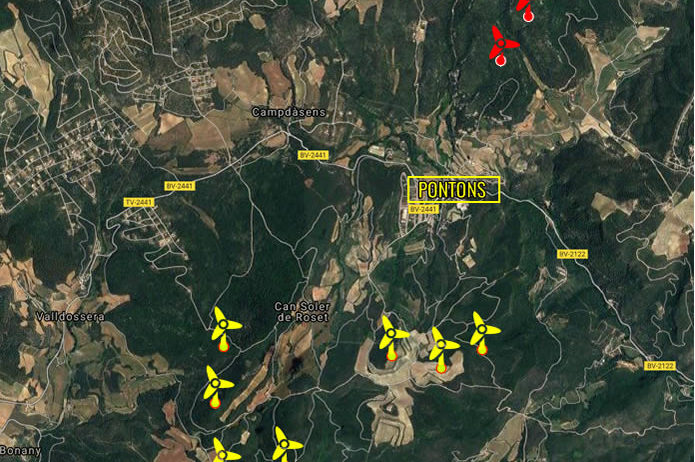 Bosc Verd i SOS Penedès demanen que es desestimi el Parc Eòlic de Pontons