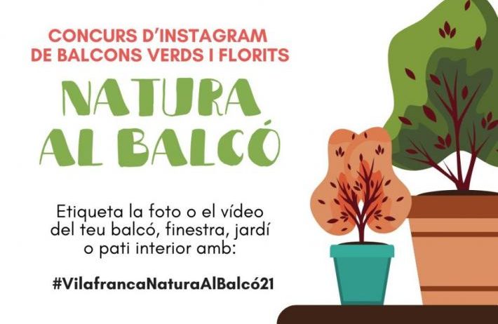 Comença ‘Renaturalitzem Vilafranca’ amb el concurs d’Instagram #VilafrancaNaturaAlBalcó21