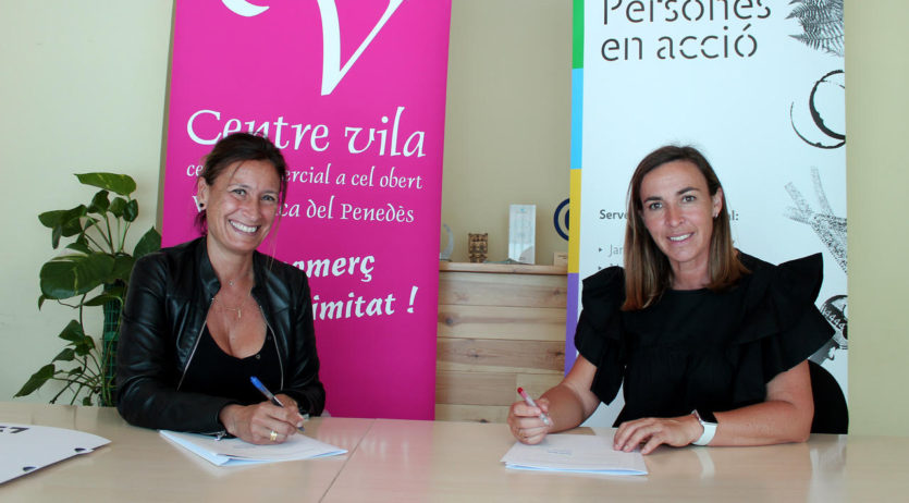 Centre Vila i la cooperativa d’inserció laboral Entrem signen un conveni de col·laboració