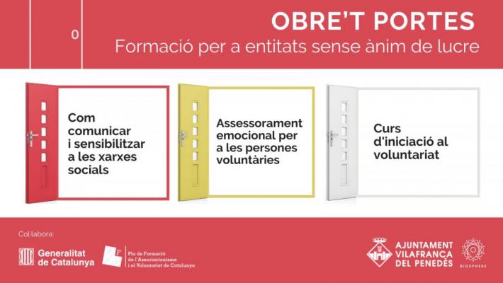 La comunicació a les xarxes socials obre la formació per a entitats ‘Obre’t portes’