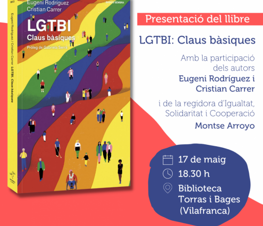 Es presentarà a Vilafranca el libre ‘LGTBI: Claus bàsiques’