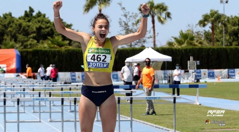 Xènia Benach, campiona d’Espanya de 100m tanques amb rècord inclòs