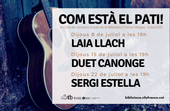 Dijous arrenca la tercera edició del cicle de concerts ‘Com està el pati!’, a la Torras i Bages