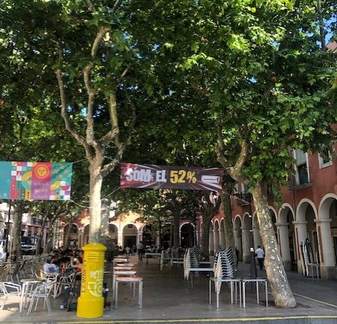Cs Vilafranca creu que l’Ajuntament incompleix les normes en permetre pancartes partidistes