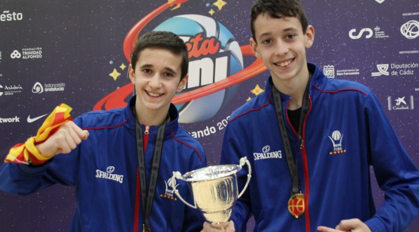 El vilafranquí Biel Santamaría, campió d’Espanya de bàsquet amb la Selecció Catalana mini