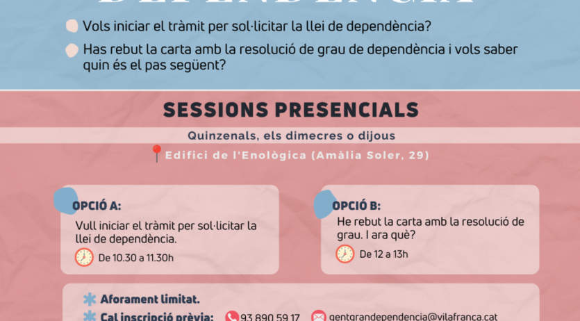 Xerrades informatives sobre la llei de Dependència a Vilafranca
