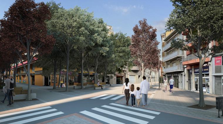 Comencen les obres de reurbanització del carrer de la Lluna