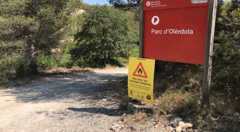9 municipis de l’Alt Penedès continuen en nivell 3 del Pla Alfa per l’elevat risc d’incendi