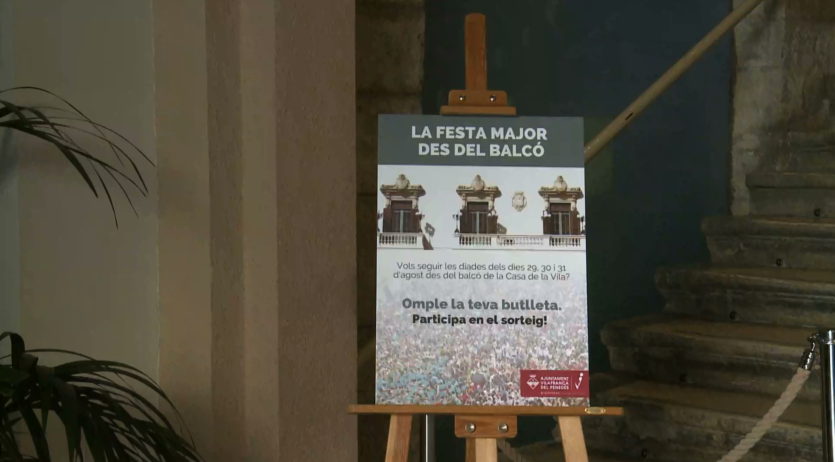 Encara hi ha temps per participar al sorteig  per veure la Festa Major des del balcó