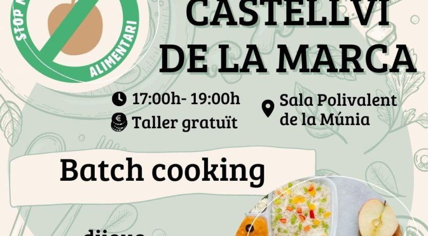 Castellví reivindica l’aprofitament alimentari, sumant-se a la campanya ‘Stop Malbaratament’