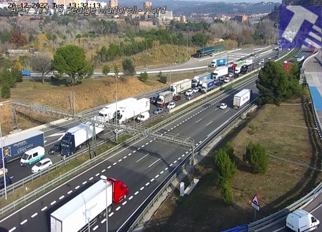 Retencions de 10 km a l’AP-7 entre Martorell i Sant Sadurní en sentit sud