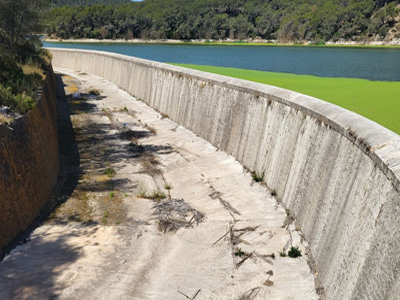 L’Agència Catalana de l’Aigua va començar a desembassar aquest dimarts el pantà del Foix