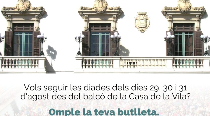 9 ciutadans i ciutadanes veuran un any més la Festa Major des del balcó de la Casa de la Vila