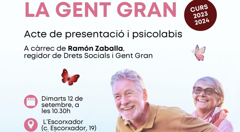 Nova edició del programa d’Activitats per a Gent Gran dels casals municipals d’avis