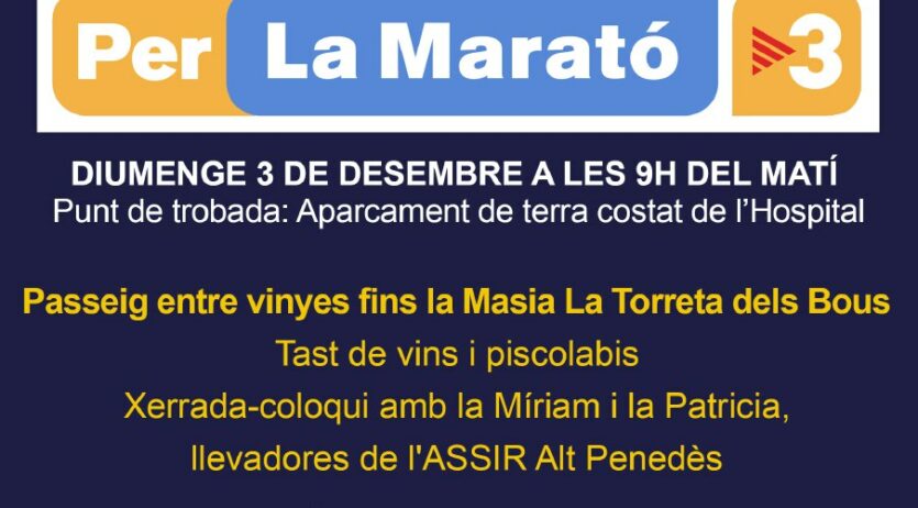 L’ANC de Vilafranca organitza una caminada solidaria amb la Marató de TV3 d’enguany