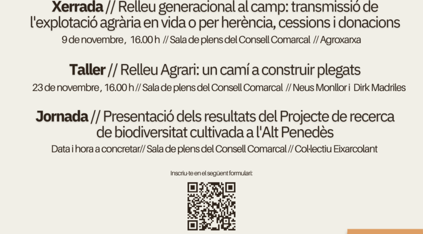 Consell Comarcal i Diputació impulsen el programa ‘Penedès Landscapes, Economia del Paisatge’