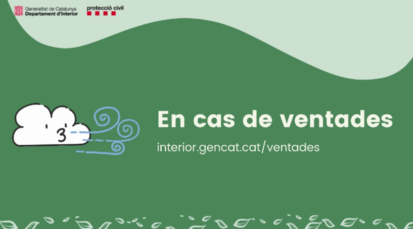 L’alerta per fortes ventades s’estén a tot el cap de setmana