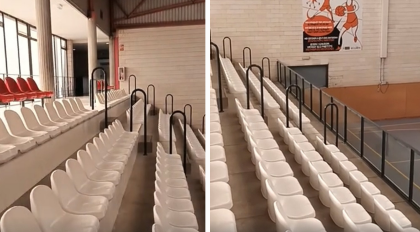 Les graderies del Pavelló de la “Gamba” són més accessibles, confortables i segures