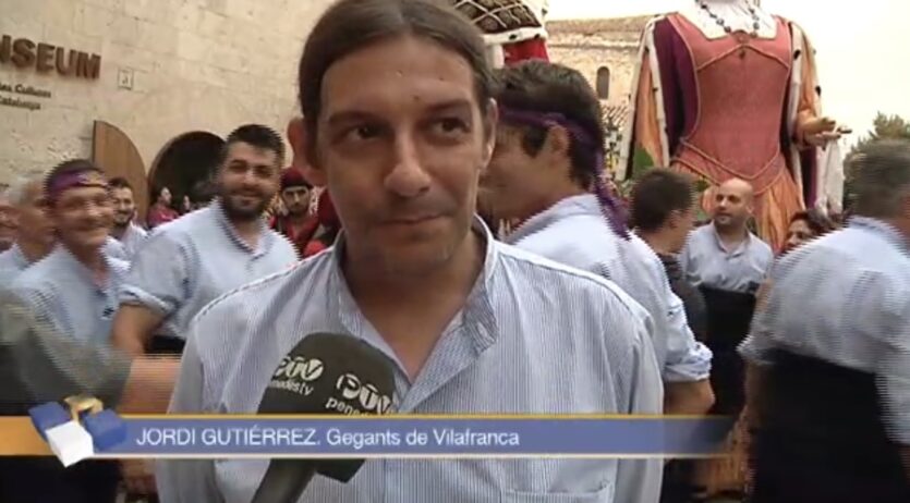 Mor als 46 anys l’excap de colla dels Geganters de Vilafranca, Jordi Gutiérrez