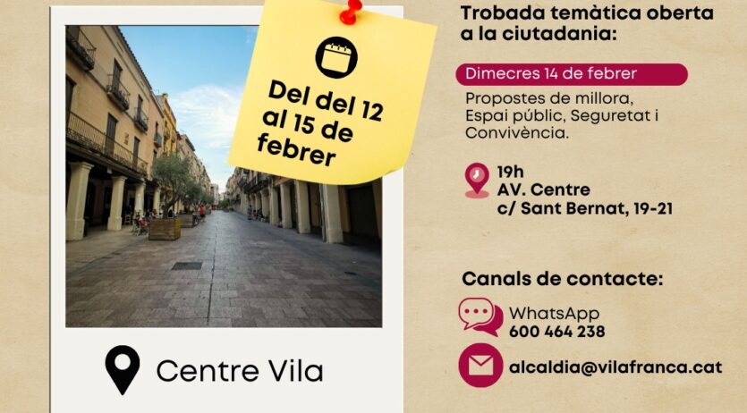 FranCisco Romero visitarà el barri del Centre la setmana vinent