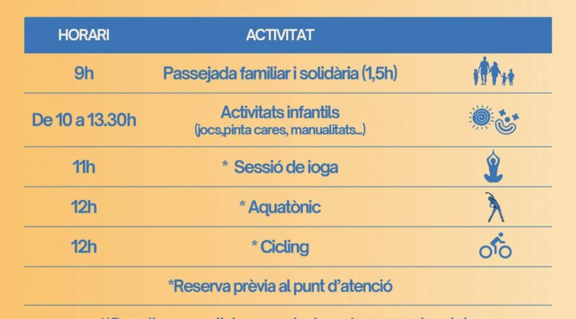 Actes en suport a la Fundació Josep Carreres de lluita contra la leucèmia a Vilafranca