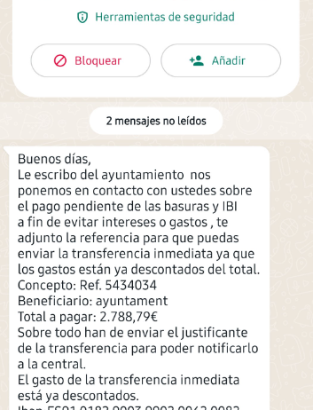 Estafa que suplanta la identitat de l’Ajuntament de Sant Sadurní