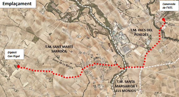 Projecte per connectar Castellví de la Marca i Sant Martí Sarroca a la xarxa de l’ATL