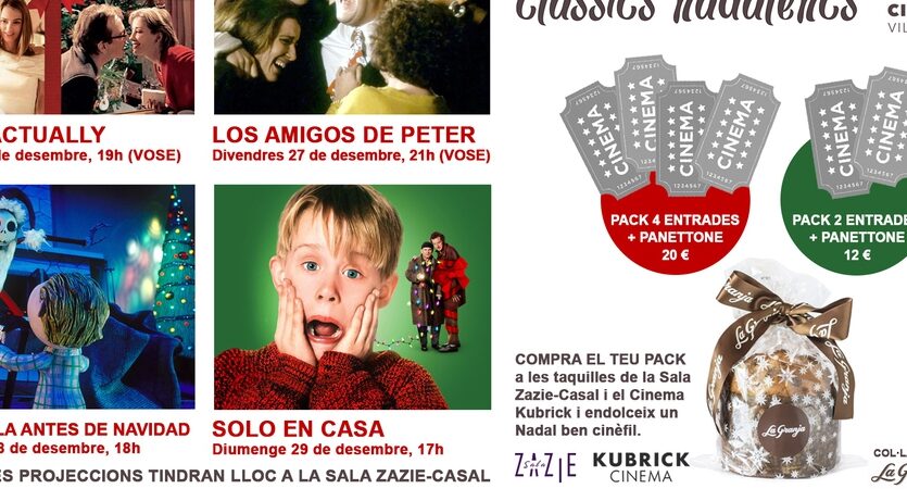 Cineclub Vilafranca celebra aquest Nadal amb un cicle de clàssics nadalencs i panettone