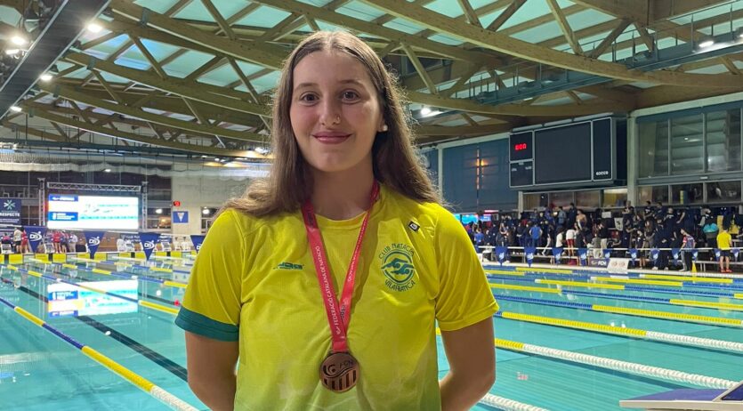 Lola González (CN Vilafranca), bronze als 200 papallona del camp. de Catalunya júnior d’hivern